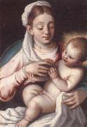 unknow artist The madonna and child Spain oil painting reproduction